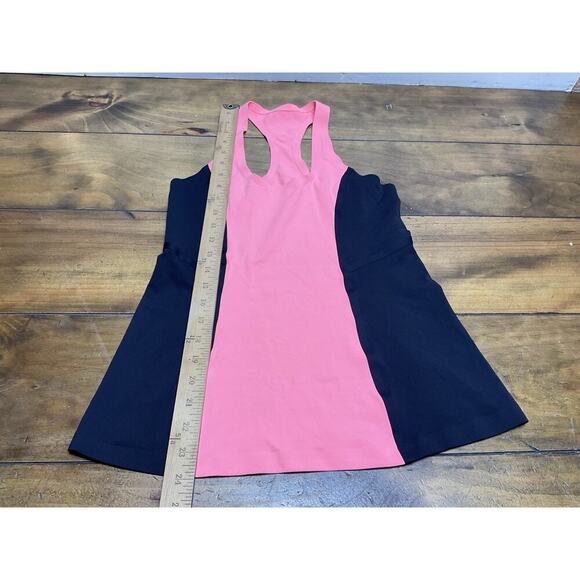 Lululemon Cool Racerback Tank Top Surf Bonded Black Orange Activewear Size 6 - Picture 6 of 10